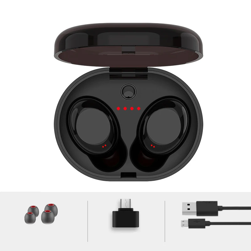 Mini Bluetooth Touch Control earphone TWS Wilreless stereo Microphone earphone with Charging Box For iPhone Smart Phone