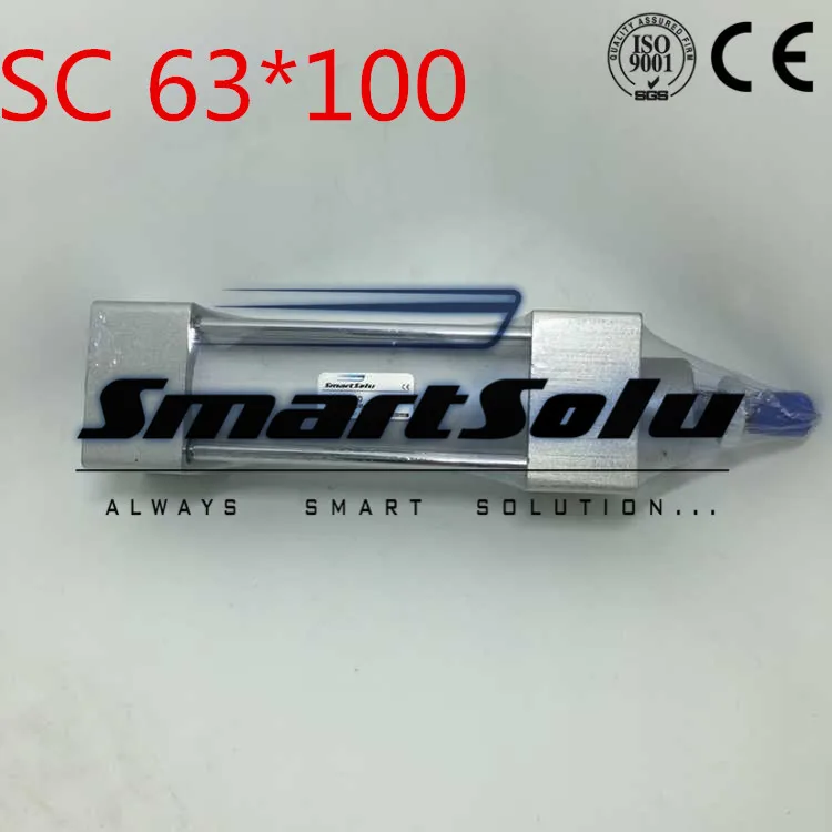 

Free Shipping 63mm Bore 100mm Stroke G3/8" SC63*100 Standard Pneumatic Air Cylinder Adjustable Single Rod Cylinders