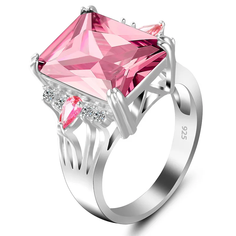square crystal wedding engagement rings jewelry (10)