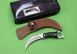 Соединенные Karambit Охота фиксированной Ножи для шашлыков, 5Cr13 лезвие Micarta Ручка выживания Ножи, кемпинг тактический Ножи