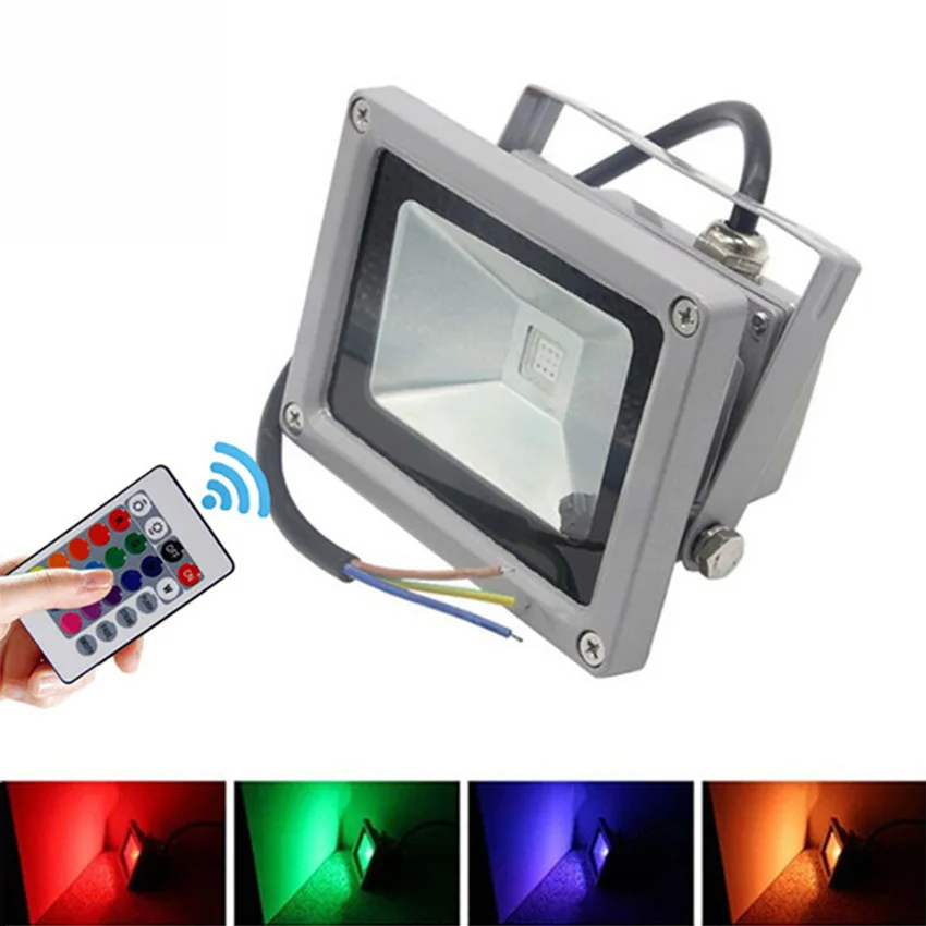 10w led flood light cold warm red green blue rgb reflector green flood light
