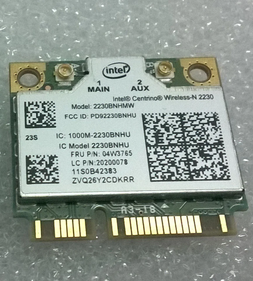 Intel 2230 WiFi 2x2 BGN+BT4.0 adapter For Lenovo IdeaPad P500 , Z500 ,FRU04W3765 20200078in