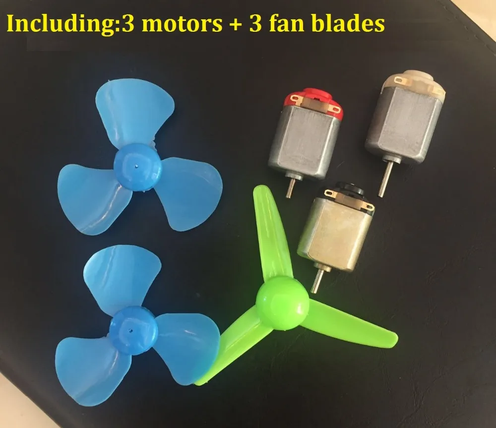 3 Pairs 0 6V Small DC High Speed Motors + 3 60mm Fan Bladesin DC Motor
