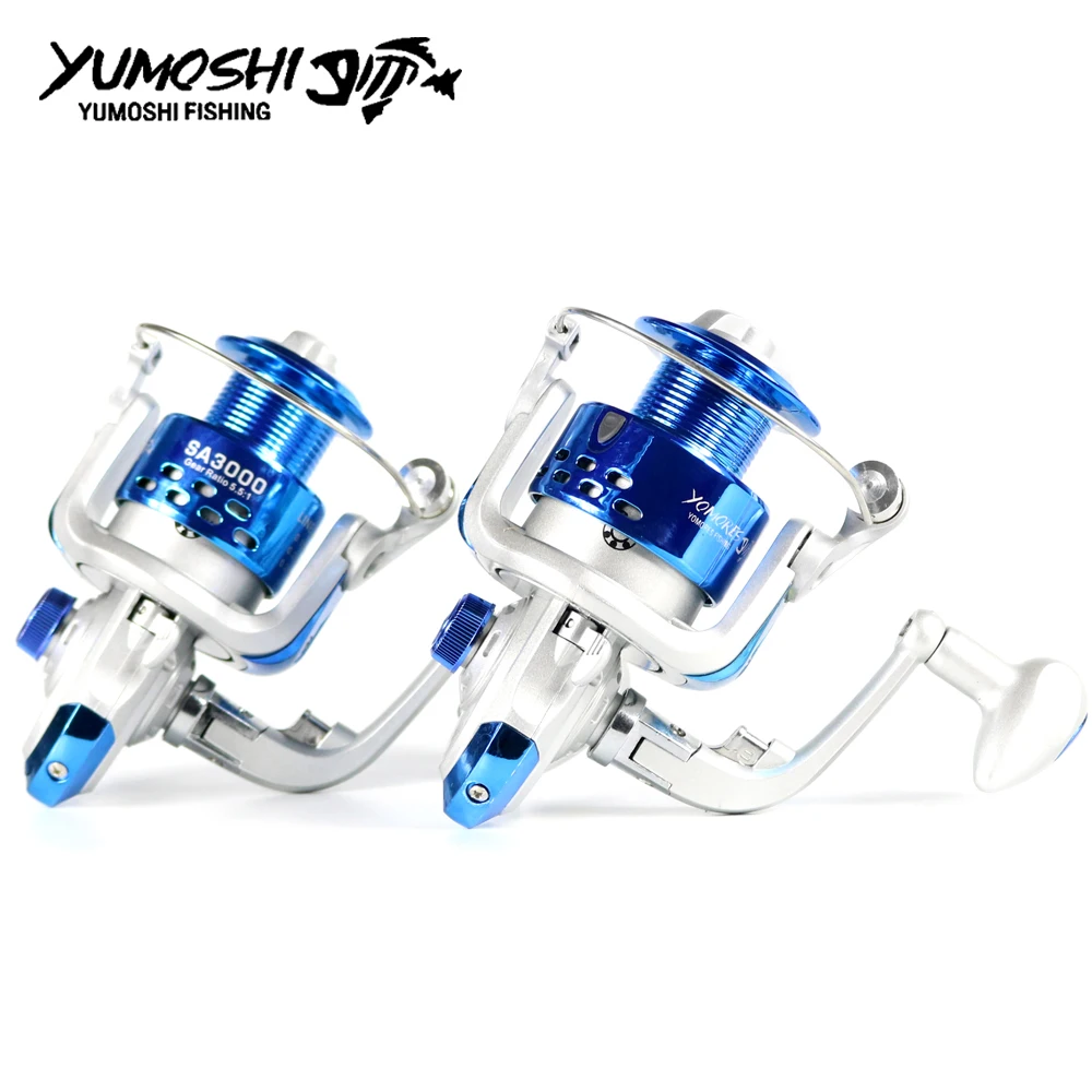 YUMOSHI الصيد بكرة الكارب الغزل بكرة الكربون الجبهة و الخلفية تستمر 18 KG ماكس السحب 12BB بكرة البحر قارب بكرة
