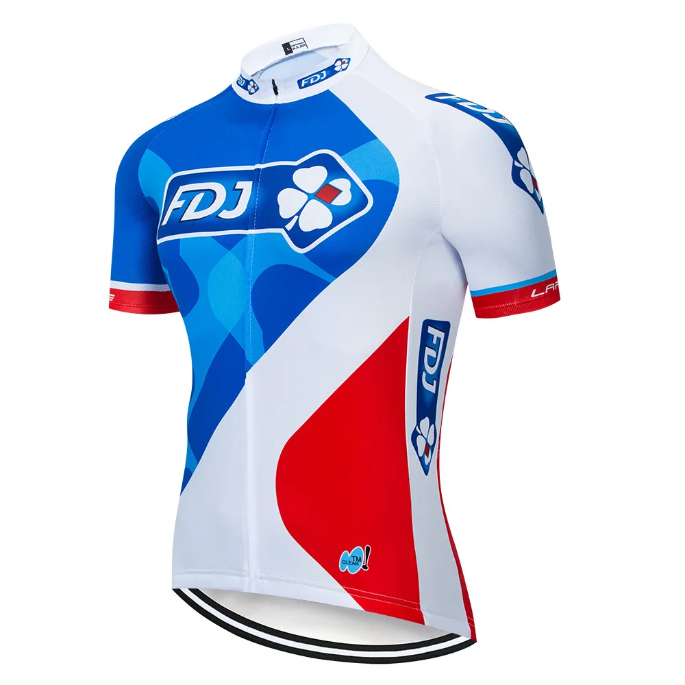 Новая велосипедная команда FDJ велосипедная одежда Maillot одежда для велоспорта велосипедная одежда - Цвет: Серебристый