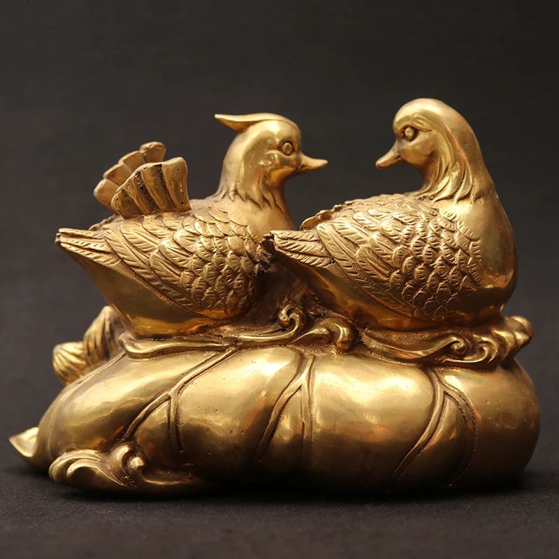 Mandarin Duck into brass Mandarin wedding gift Decorative Crafts Bronze