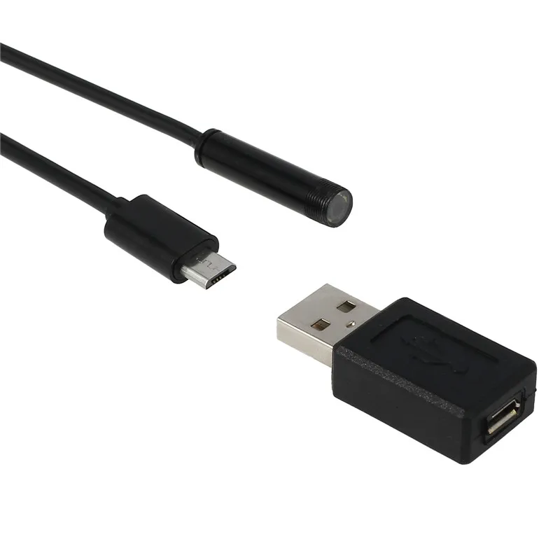 Neoteck 5,5 мм объектив Android OTG USB увеличители камера 2 м 10 м Смартфон Android USB эндоскоп Инспекционная камера со змеиной трубкой 6LED