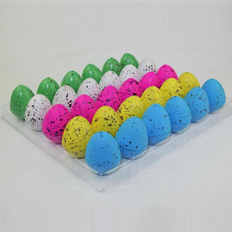 

30pcs/lot 3.5*4.5cm Dinosaur eggs Toys Novelty&Gag Toys Growing and Hatching in water Inflatable Plastic Magic Dinosaur Eggs