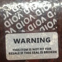 1000 шт/Партия 15*30 мм матовая Серебряная пустая наклейка гарантийная печать этикетка оставляющая слово "пустота" если удалена