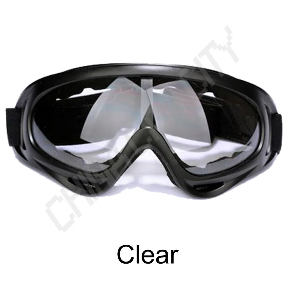 Wind glasses protect blowing sand preventing splash protection