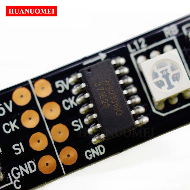 5M 32 светодиодов/m Smart Digital RGB WS2801 Светодиодные ленты 5050 SMD пикселей Raspberry Pi