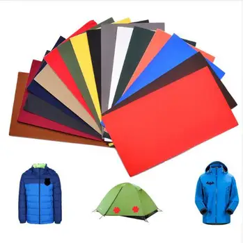 

Black self - adhesive cloth stickers Jackets patch down jacket waterproof hole size size clothes decals