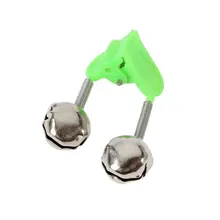 10 pieces of Bell rod green ABS fishing accessories clip tip clip bell ring fishing alarm fishing rod fishing accessories