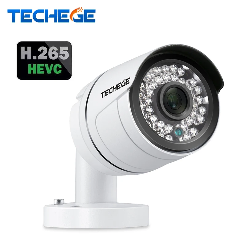 

Techege FULL HD 1080P POE IP Camera 2mp Waterproof ONVIF Video Surveillance System Motion Detection DC 12V or 48V PoE Optional