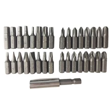 Woodworking Tools Security Bit 33Pcs/Set with Magnetic Extension Bit Holder Tamper Proof Torq Torx Hex Star Screwdriver Bits Set
