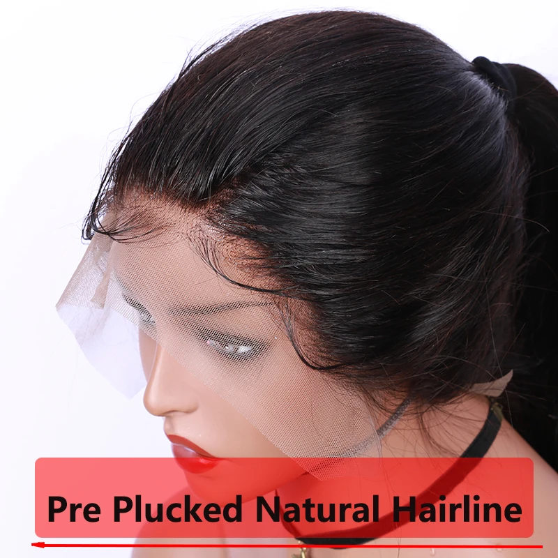 150% шелк база парики 4,5X5 шелк кружева передние человеческие волосы парики для женщин предварительно сорванные волосы линия бразильские волосы remy прямые парики FUHSI