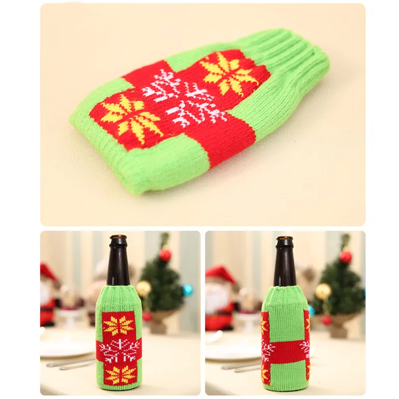 1pc Christmas Wine Bottle Set Santa Decoration Xmas Bottle Cap Xmas Decor Christmas decorations for home detalles navidad O18 (6)