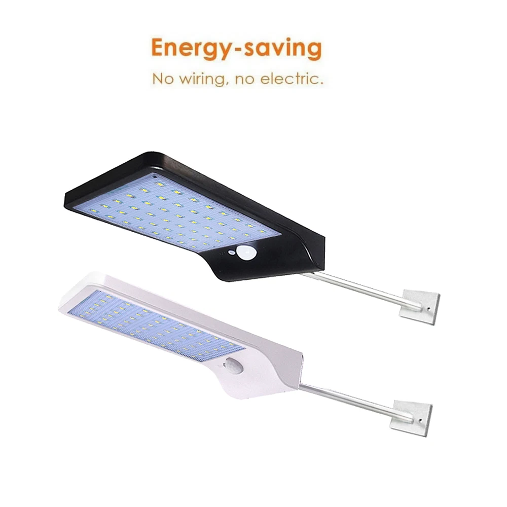 

Aluminum pole 45/36 LED motion sensor Solar Street light 3 modes Outdoor solar light wall lamp Waterproof Energy Saving Yard Pa