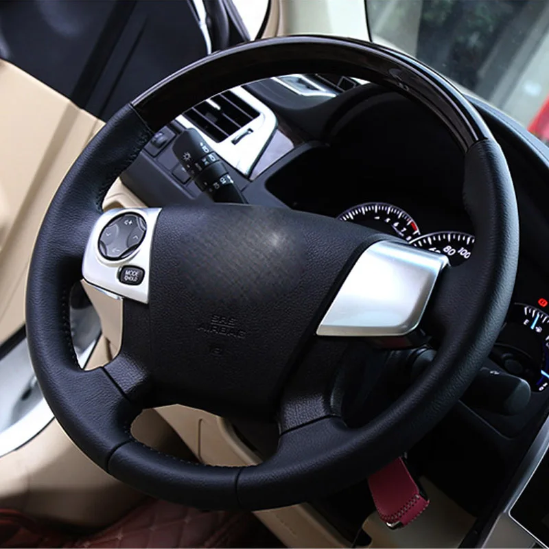 Us 17 46 31 Off For Toyota Camry 2015 2016 2017 Abs Matte Inner Matte Steering Wheel Panel Cover Trims 2pcs Interior Car Styling Accessories In