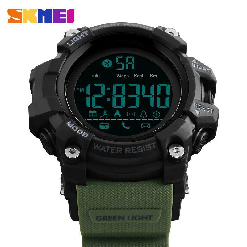 

SKMEI Smart Sports Watch men Casual fashion Outdoor Sports Watch 50 Meter Waterproof Digital Watch Pedometer Calorie Chronograph