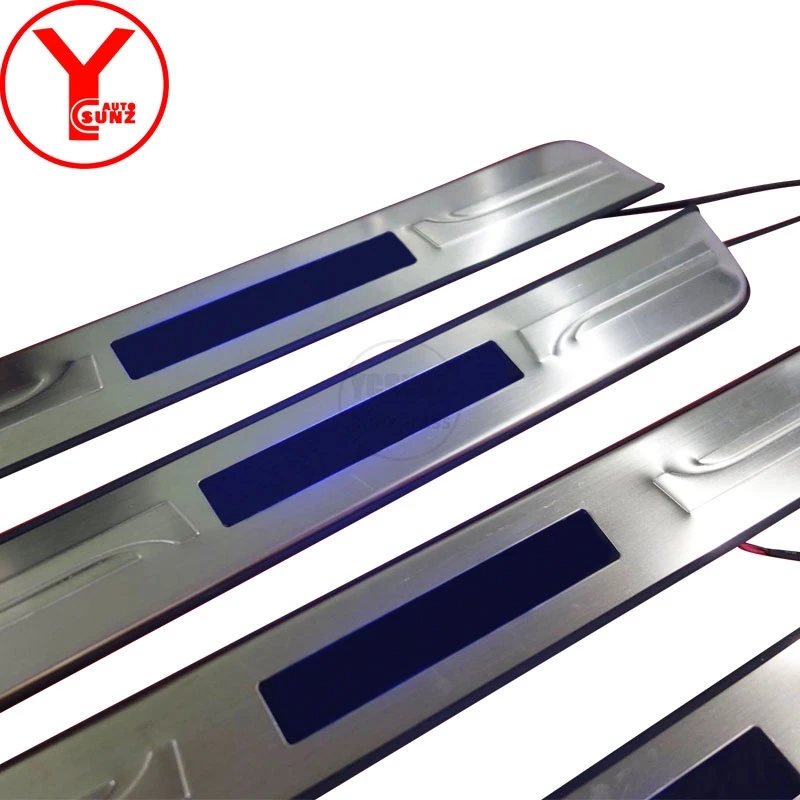 stainless steel led step sill cover For toyota avanza accessories side door sill For toyota avanza YCSUNZ