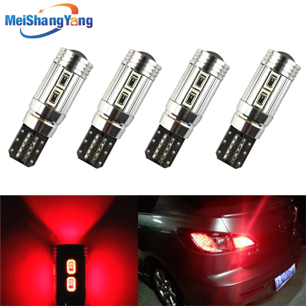 4 X T10 W5W светодиодный светильник 10SMD CANBUS OBC без ошибок 501 dash автомобильный для