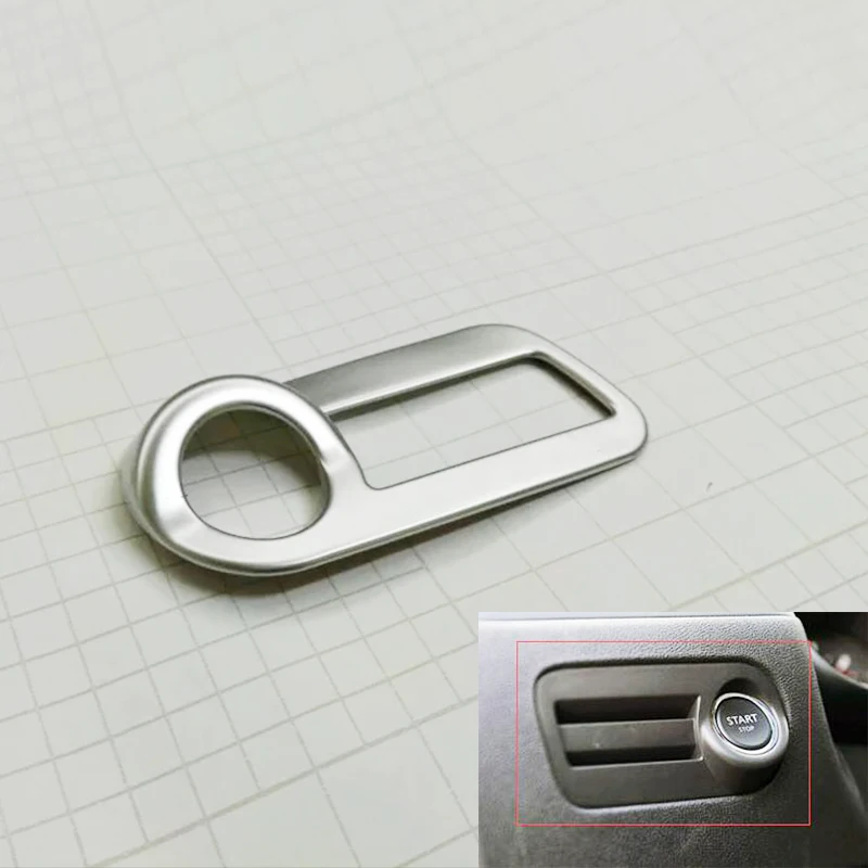 

For Citroen C4 ABS Matte 2016 Car Engine Start Switch Button Cover Trim Auto Interior Moulding Accessories Decoration Sticker