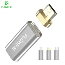 FLOVEME магнитные USB адаптеры для iPhone X 8 Путешествия Тип C микро разъемы для Sumsang LG huawei Xiaomi зарядные устройства кабели адаптер