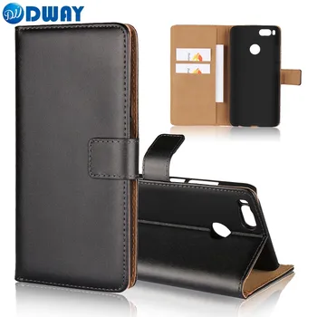 

Genuine Leather Wallet Cover Case for Xiaomi Mi A1 Flip Book Phone Case for Xiaomi Mi 5X Luxury Second Grade Cowhide