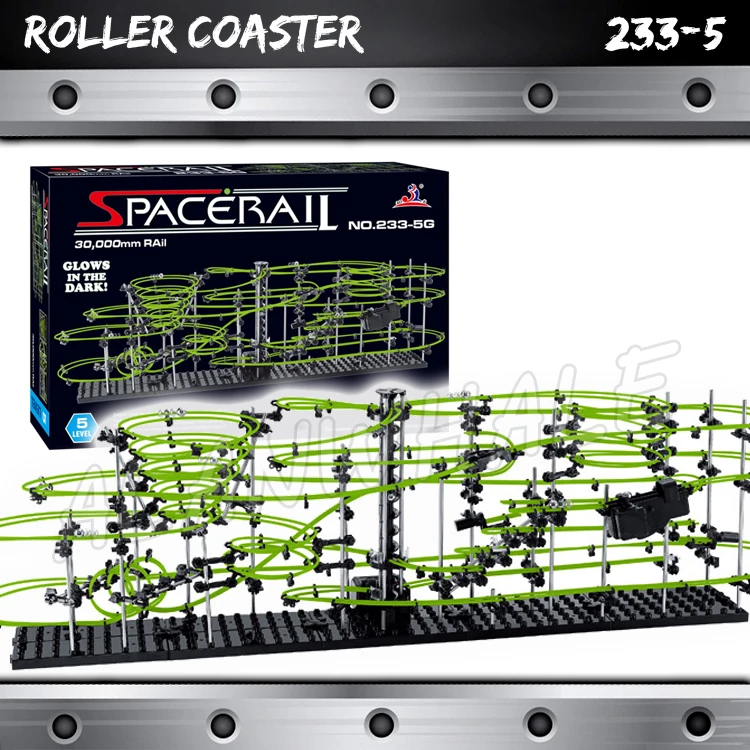 Level-1 Marble Runs Roller Coaster Desktop Gadget Kids Space Rail Building Toys
