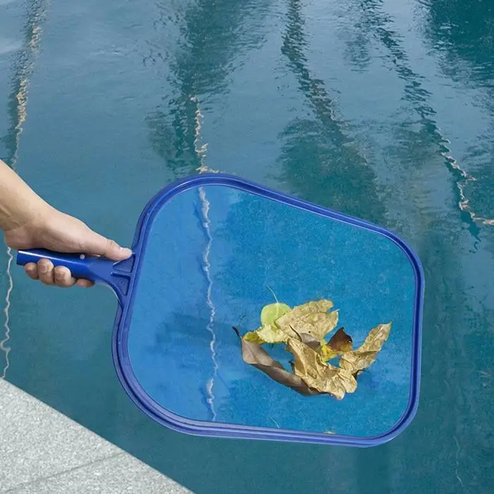 Профессиональные синие пластиковые грабли для листьев сетка скиммер чистая плавательный бассейн инструмент отделитель листьев сетка
