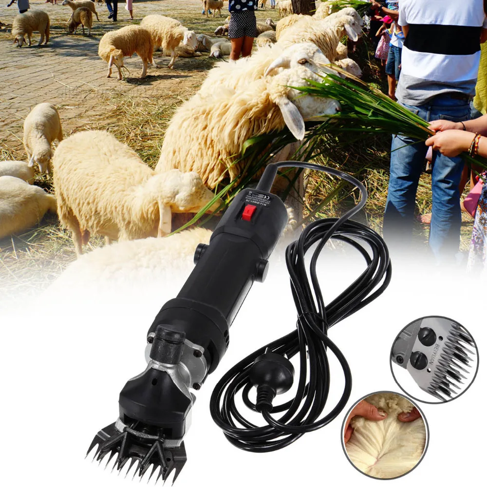 

EU Plug Electric Shearing Clippers Sheep Pet Hair Shear Wool scissor Goat Pet Animal Shearing Alpaca Trimmer Farm Cut Machine