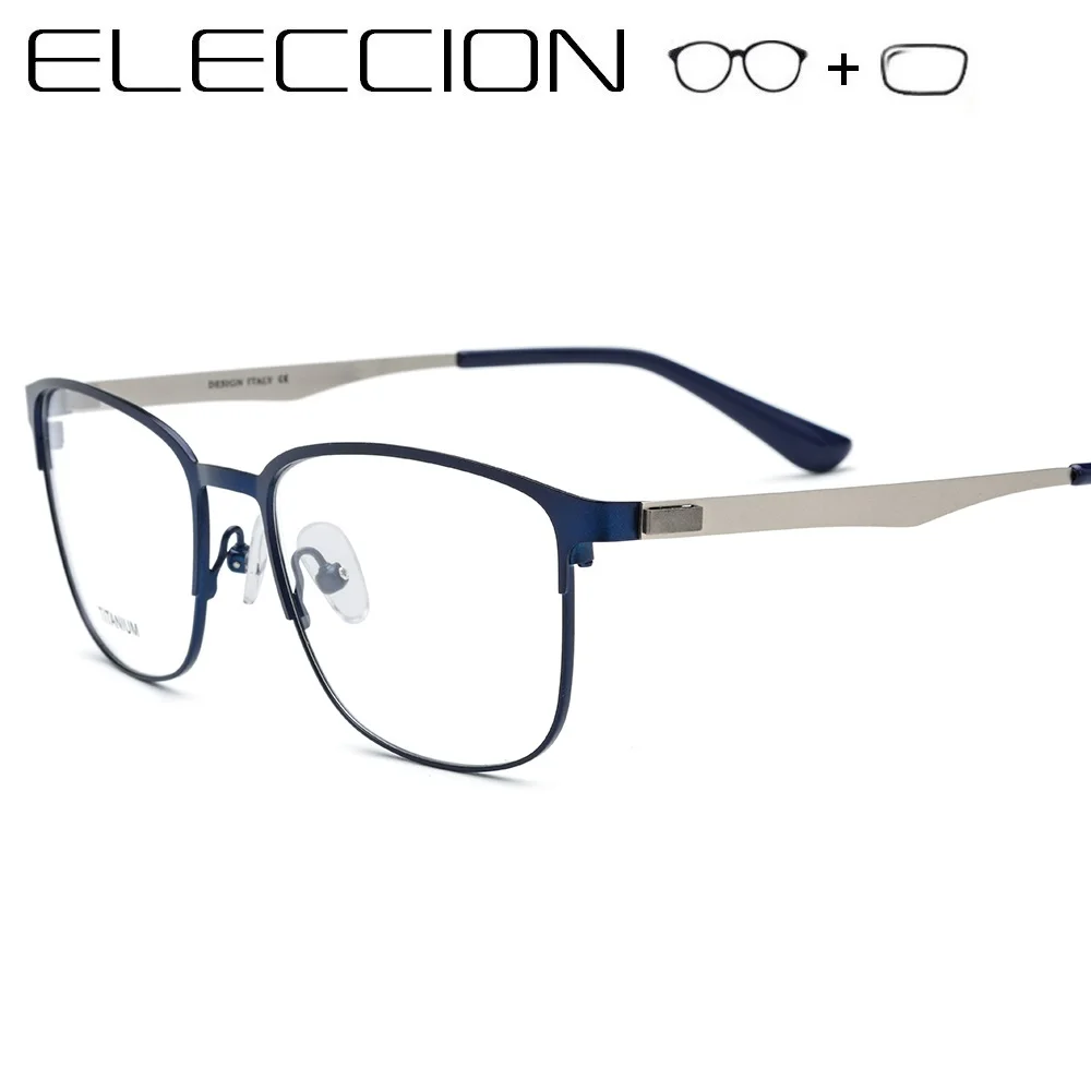 

Men's Prescription Glasses Titanium Alloy Optical Corrective Vision Myopia Eye Glasses for Men with Diopters Screwless Eyewear