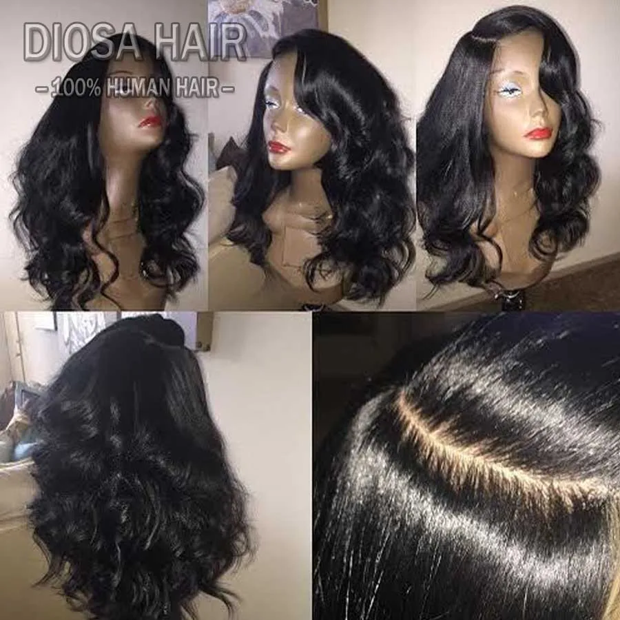 Silk Top Full Lace Wig 150 Density Brazilian Virgin Glueless Full Silk