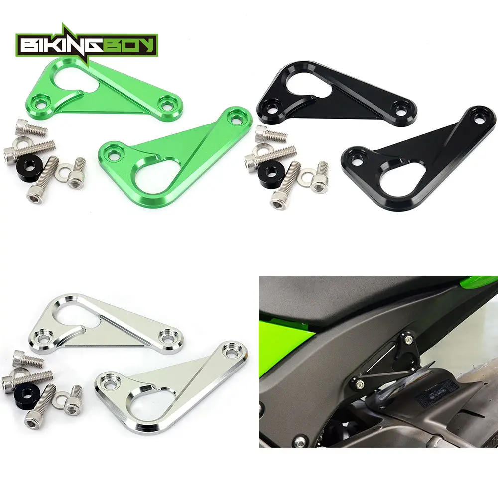 BIKINGBOY для Kawasaki Ninja ZX10R 11, 12, 13, 14, 15, 16, 17, 18 ZX-10R ZX10-R, гоночные крючки, анодированный крючок, подрамник, галстук, падения, сплав