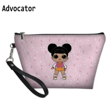 THIKIN L.O.L Surprise Doll Pattern Cute Design Print Girls Storage Makeup Cases Custom Women Make Up Bags Lovely Cosmetic Cases