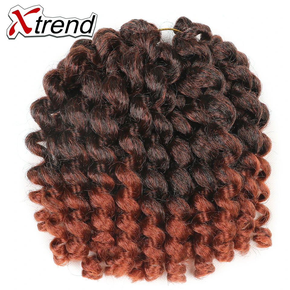 Xtrend 8 дюймов 20 корней Jamaican Jumpy Wand вязаные волосы синтетические плетеные
