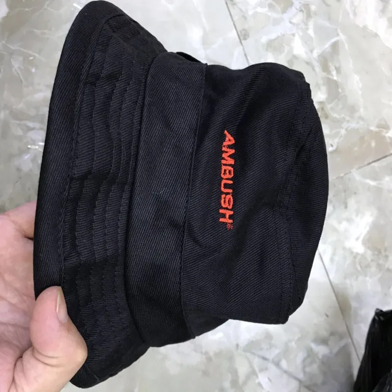 

2019 New AMBUSH Cap Men Women Summer Fashion Fisherman Hat High quality Embroidery AMBUSH Basin Cap