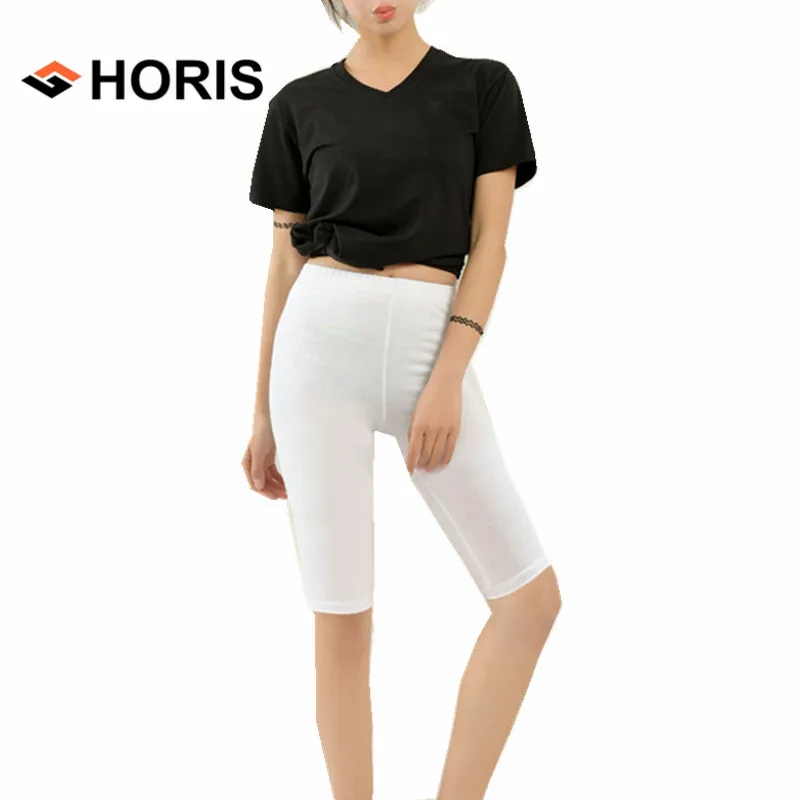 Summer Leggings Women Shorts High Elastic Knee Length Modal Cotton Soft