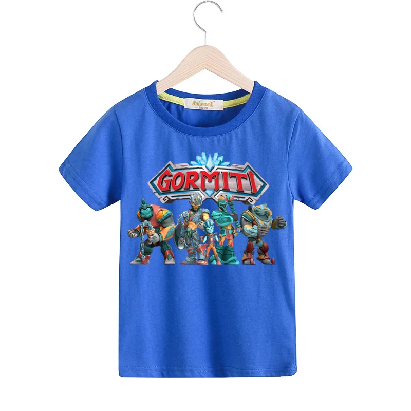 Kids Summer Cartoon Gormiti Game Print T-shirts Tshirts Clothes Children Short Sleeve T Shirt Clothing Boy Girls Tee Top TX164 (5)