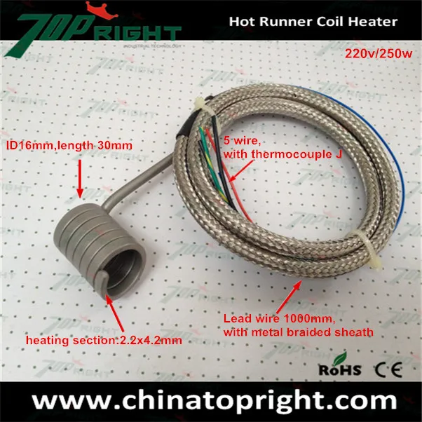 

spring hot runner coil heater