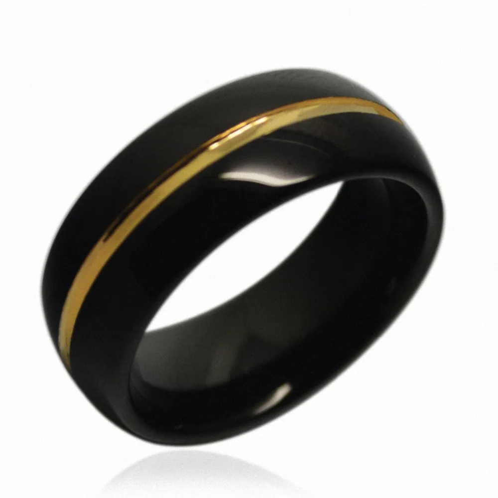 QueenWish-24k-Gold-Plated-Tungsten-Black-Gold-Confort-Fit-Tungsten-Carbide-Ring