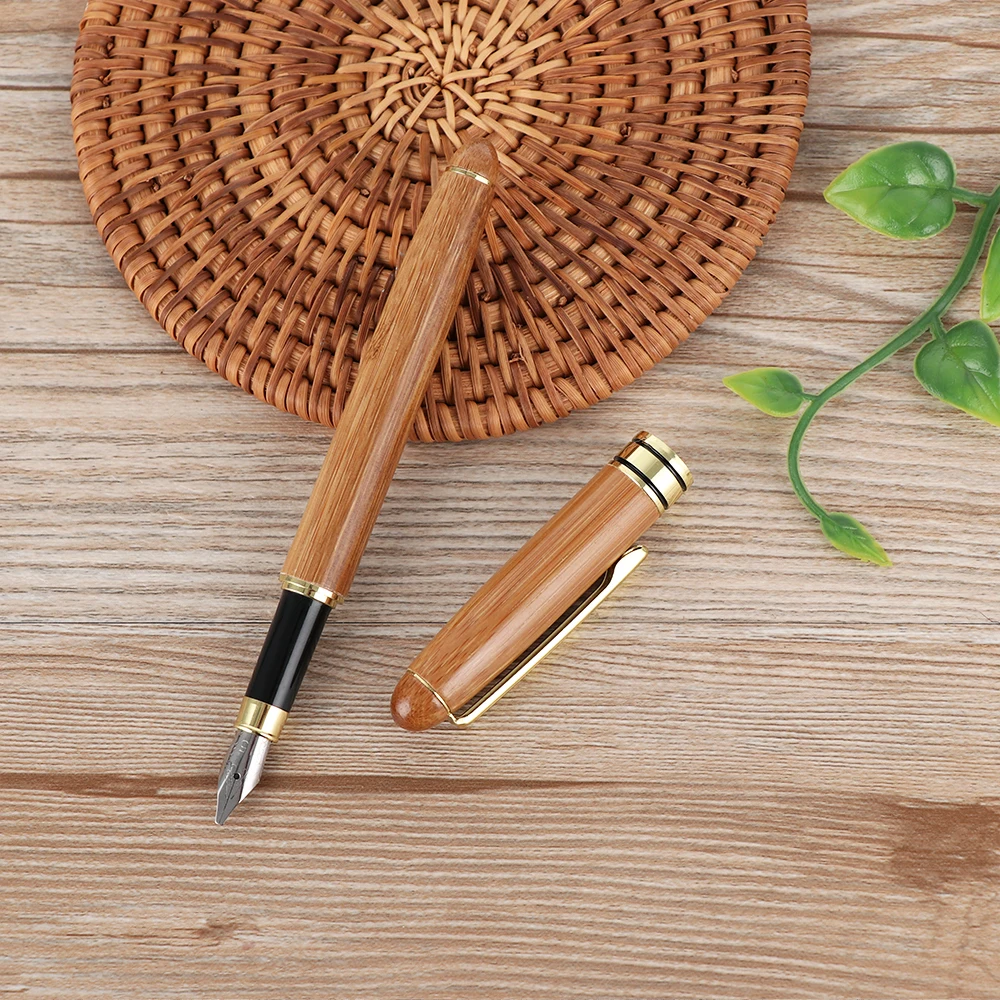 1 шт. бамбуковая каллиграфия художественная авторучка широкий стаб Зубило-острый наконечник 0,7 мм-2,9 мм пишущий инструмент