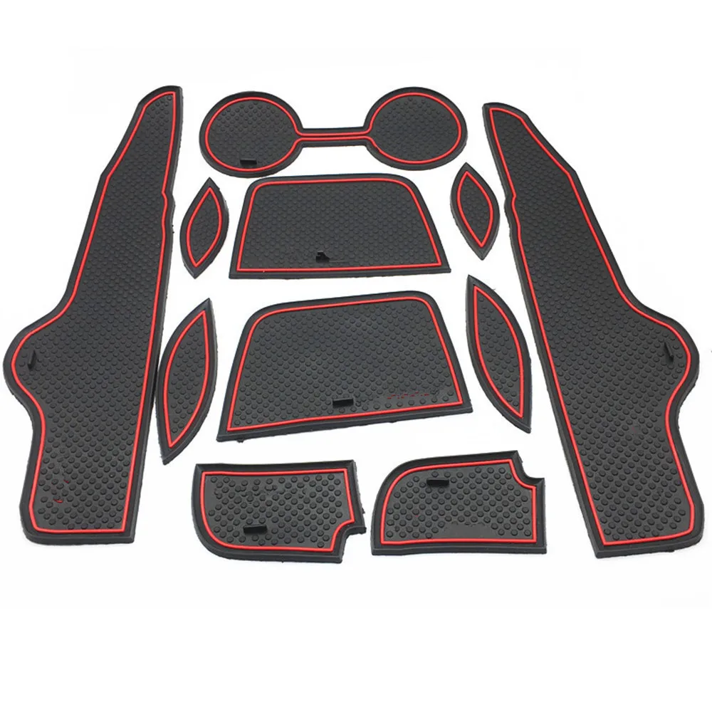 

for Toyota Corolla 2007-2013 Gate Slot Pad Door Groove Mats Anti-Slip Storage Tank Pad Cup Mats Non-Slip Mats Car-Styling