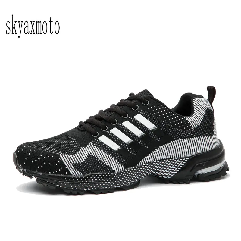 

Skyaxmoto New Hot Lace-Up Sport Shoes Men's Super Light Sneakers Outdoor Athletic Men LightWeight sneakers Mesh Breathable shoe