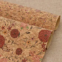 A3 42*30 см растения Цветочный узор мягкая пробка из ткани, шитье ручной работы одежды сумки DIY Лоскутная Ткань материалов