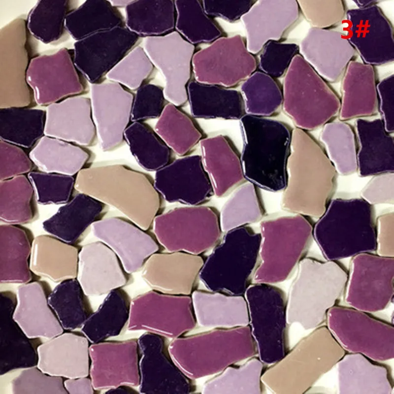 100 г креативные керамические мозаичные плитки DIY настенные ремесла ручной работы декоративные материалы различные смеси нерегулярные оптические капли YLM9859 - Цвет: Pattern 3