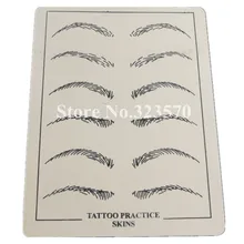 10 шт./упак. брови татуировки накладки из искусственных волос постоянного тренировочные аксессуары для татуировки