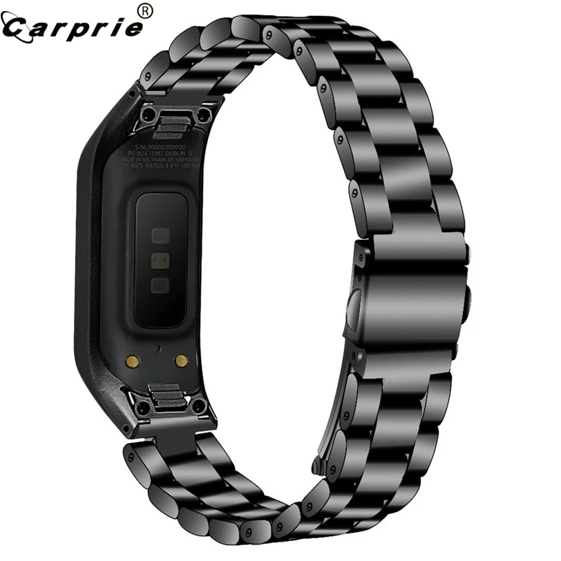 

CARPRIE Men Women Stainless Steel Smart Watch Replacement Strap Wrist Band Bracelet for Samsung Galaxy Fit-e 907