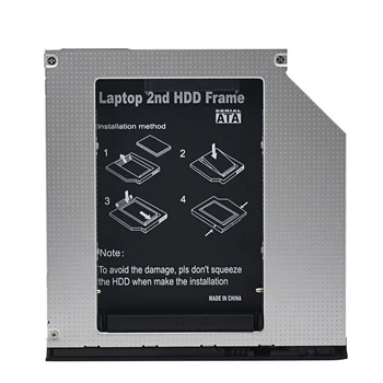

Brand New 2nd HDD Caddy 9.5mm SATA 3.0 Chipset SSD Hard Drive Disk HD Enclosure for HP EliteBook 2530p 2540p Optical Bay ODD
